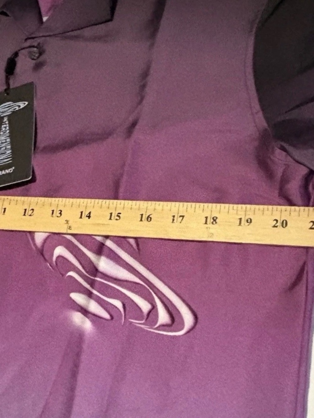 Men's Murano Slim Fit Ombre Large Interdimensional Shirt Purple Black UFO Camp - Picture 5 of 5